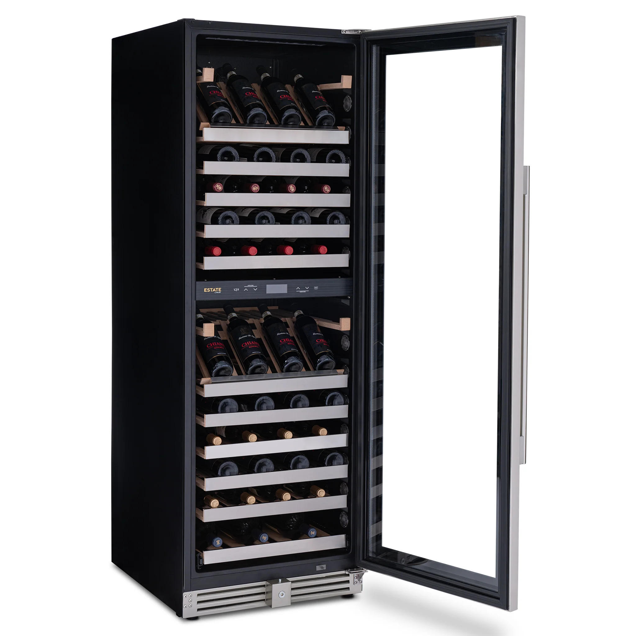 2025 Refrigerador de Vinos Independiente Newair ESTATE – Acero Inoxidable (160 botellas)