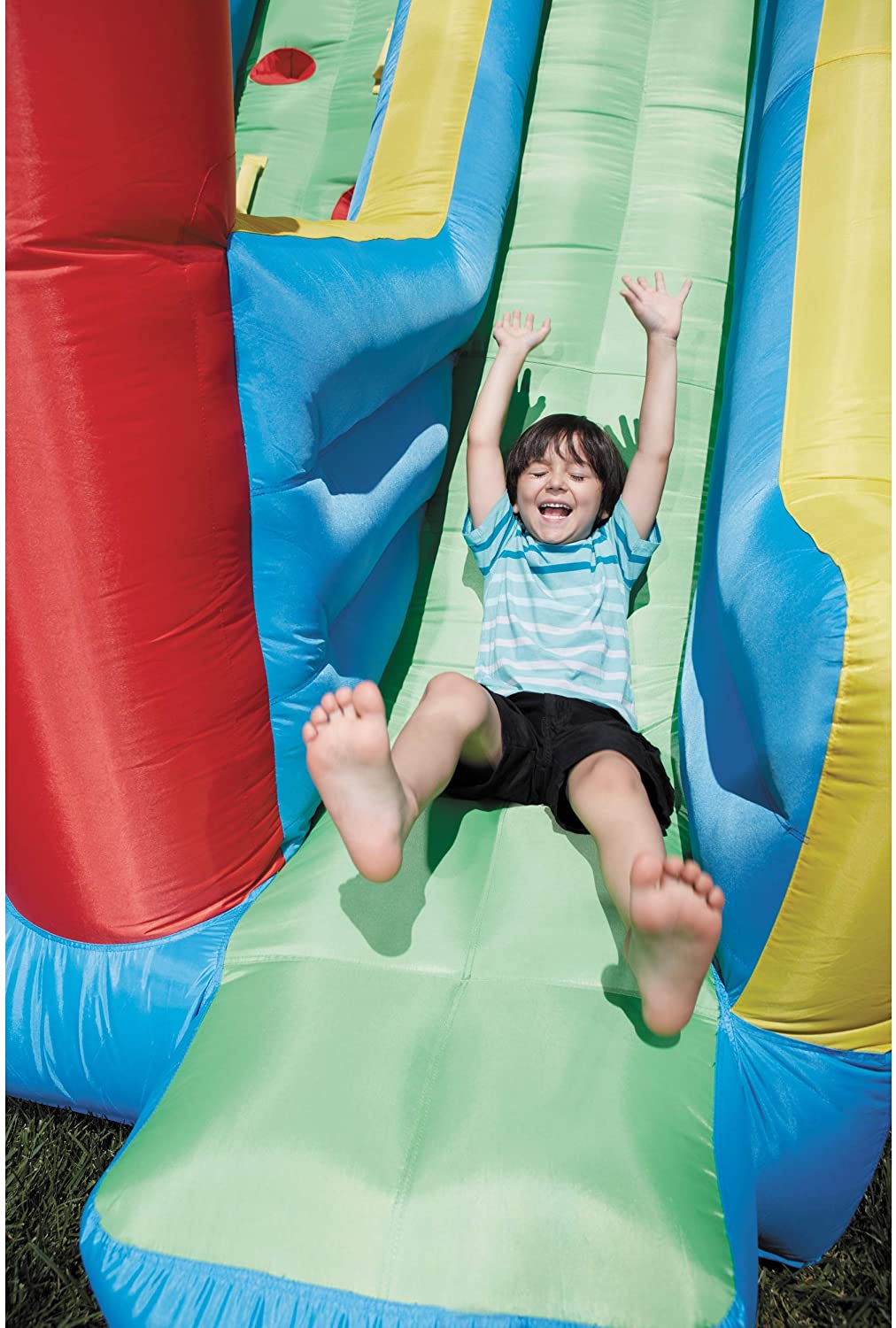Inflable Gigante con Tobogán y Brincolín Little Tikes