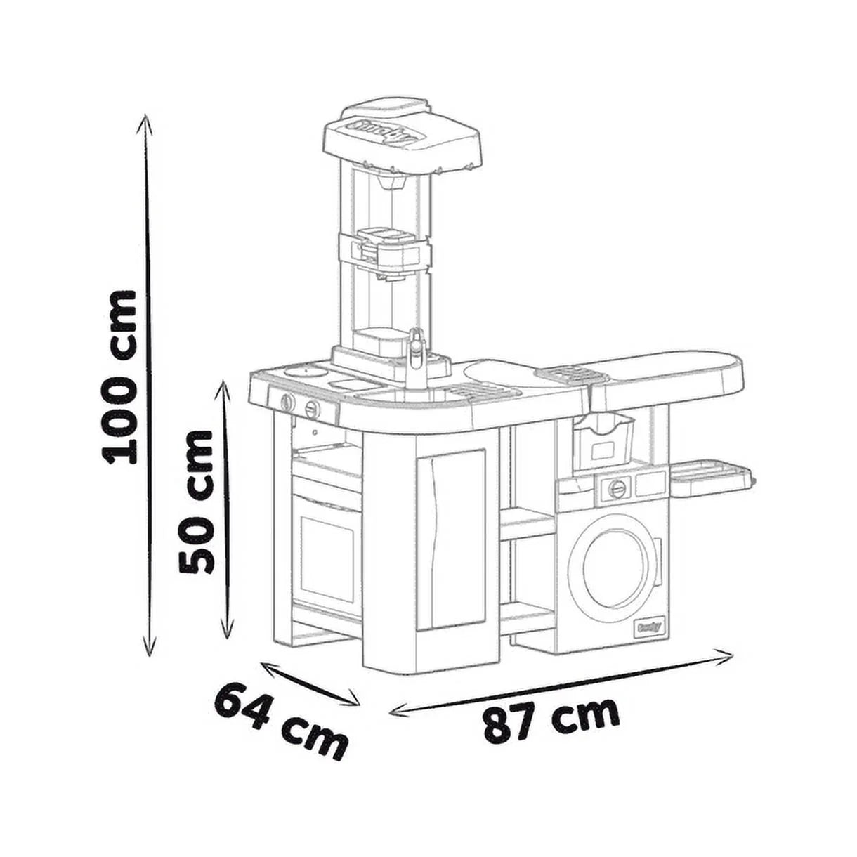Smoby Set de Cocina T-fal Studio con Lavadora 311050
