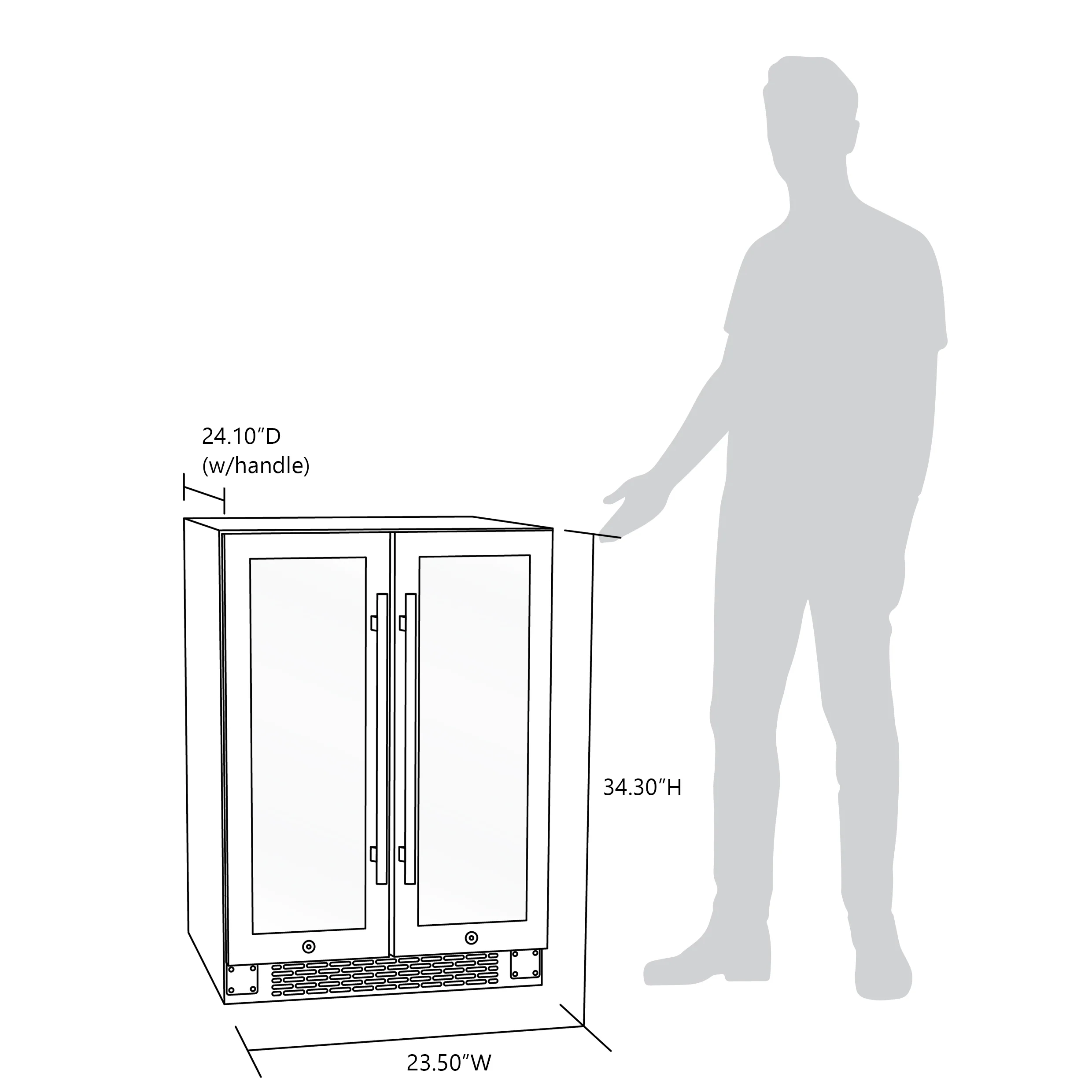 2025 Newair® Refrigerador Premium para Bebidas Empotrable de Doble Zona – 58 Latas y 18 Botellas – 24