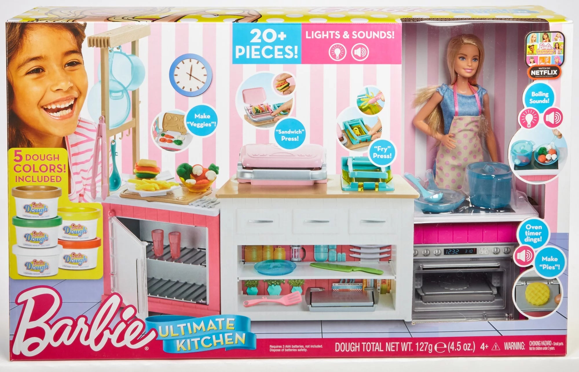 Barbie Cocina Definitiva para Cocinar y Hornear con Muñeca Chef