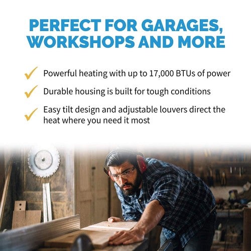 Nuevo Calefactor Eléctrico para Garaje NewAir G73, Calienta hasta 500 pies cuadrados