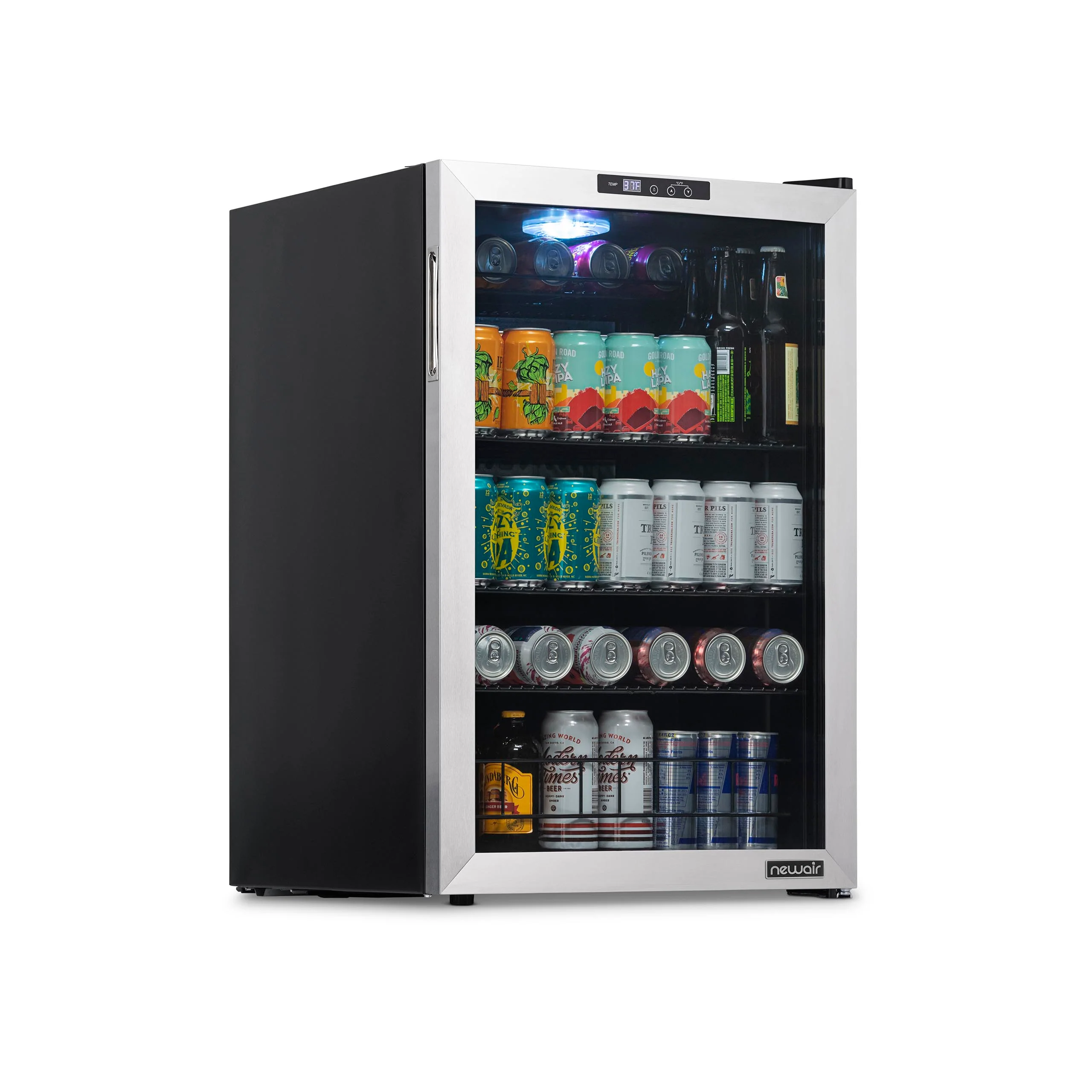 2025 Newair® Refrigerador de Bebidas Independiente en Acero Inoxidable – 160 Latas – 21,3