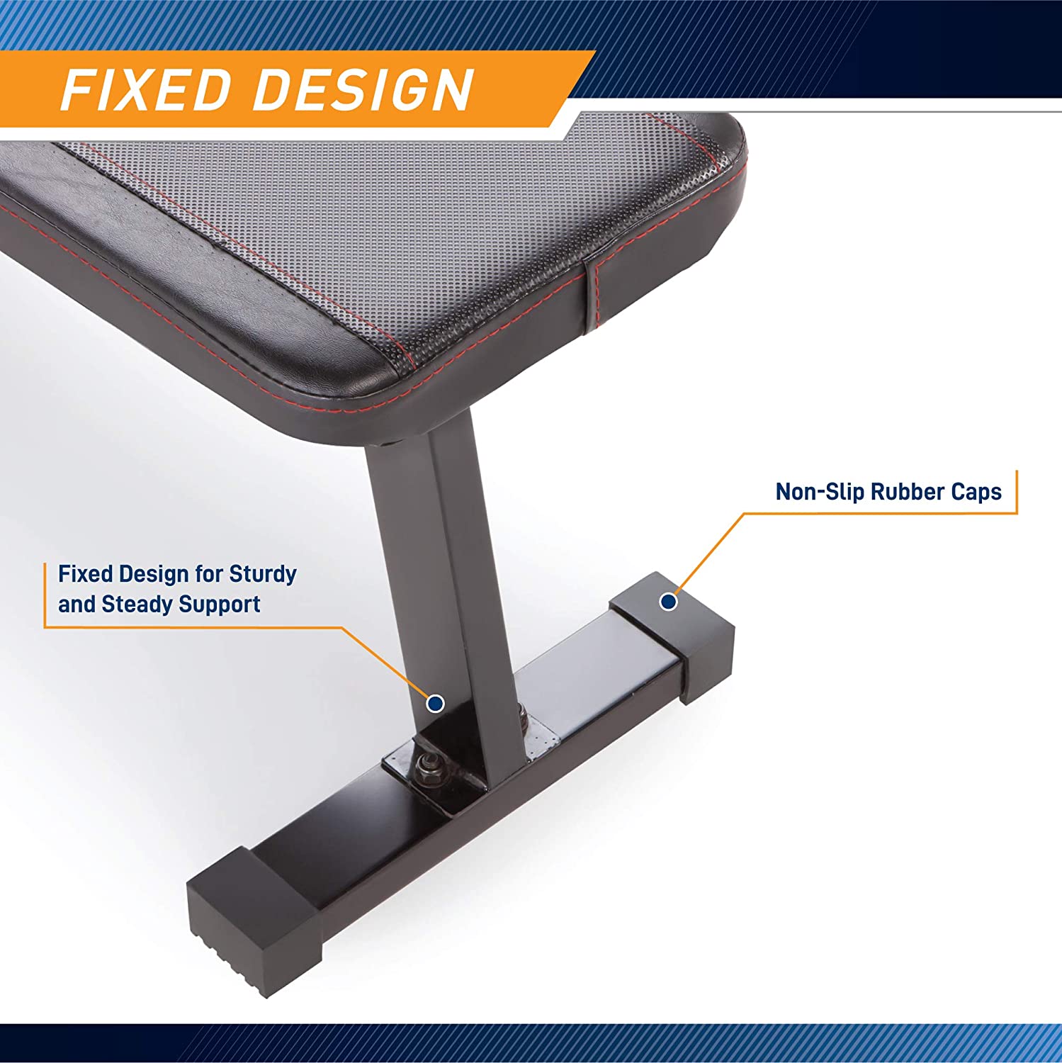 Banco de Pesas Marcy Flat Utility con Capacidad de 600 lbs para Entrenamiento de Pesas