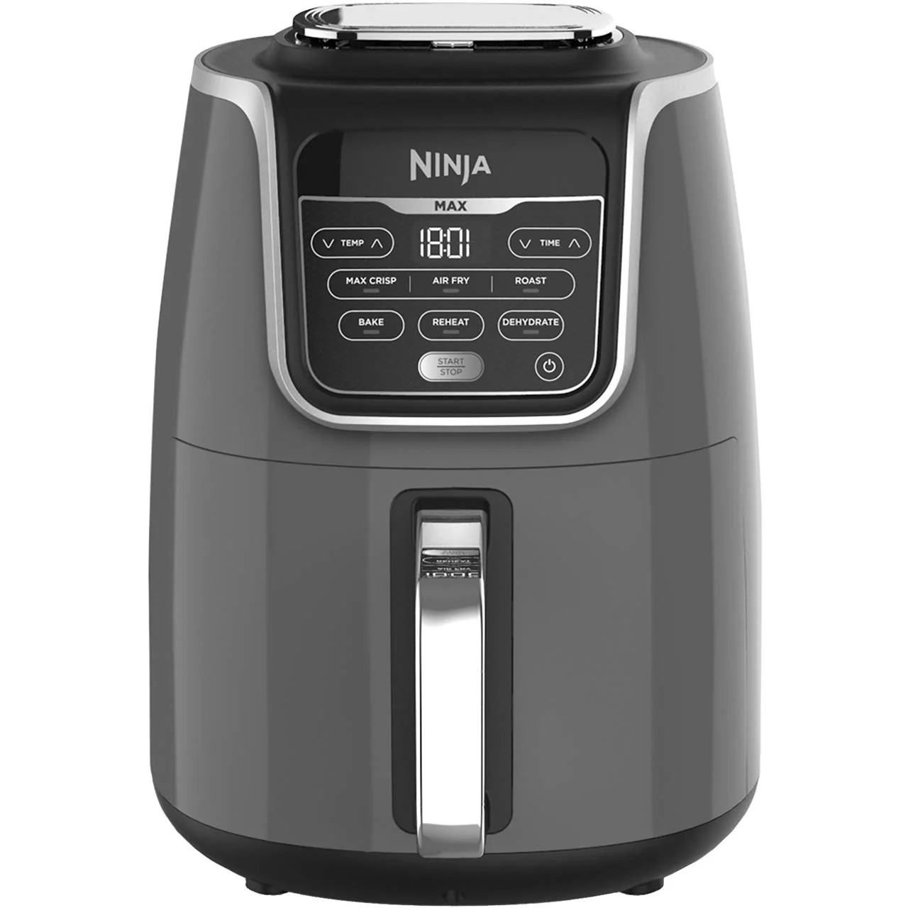 2025 Ninja AF160UK Maxi freidora de aire 5,2 L, 6 en 1, sin aceite, funciones Air Fry, Max Crisp, asar, hornear, recalentar, deshidratar, formato familiar, digital, cocción directa de alimentos congelados, recubrimiento antiadherente