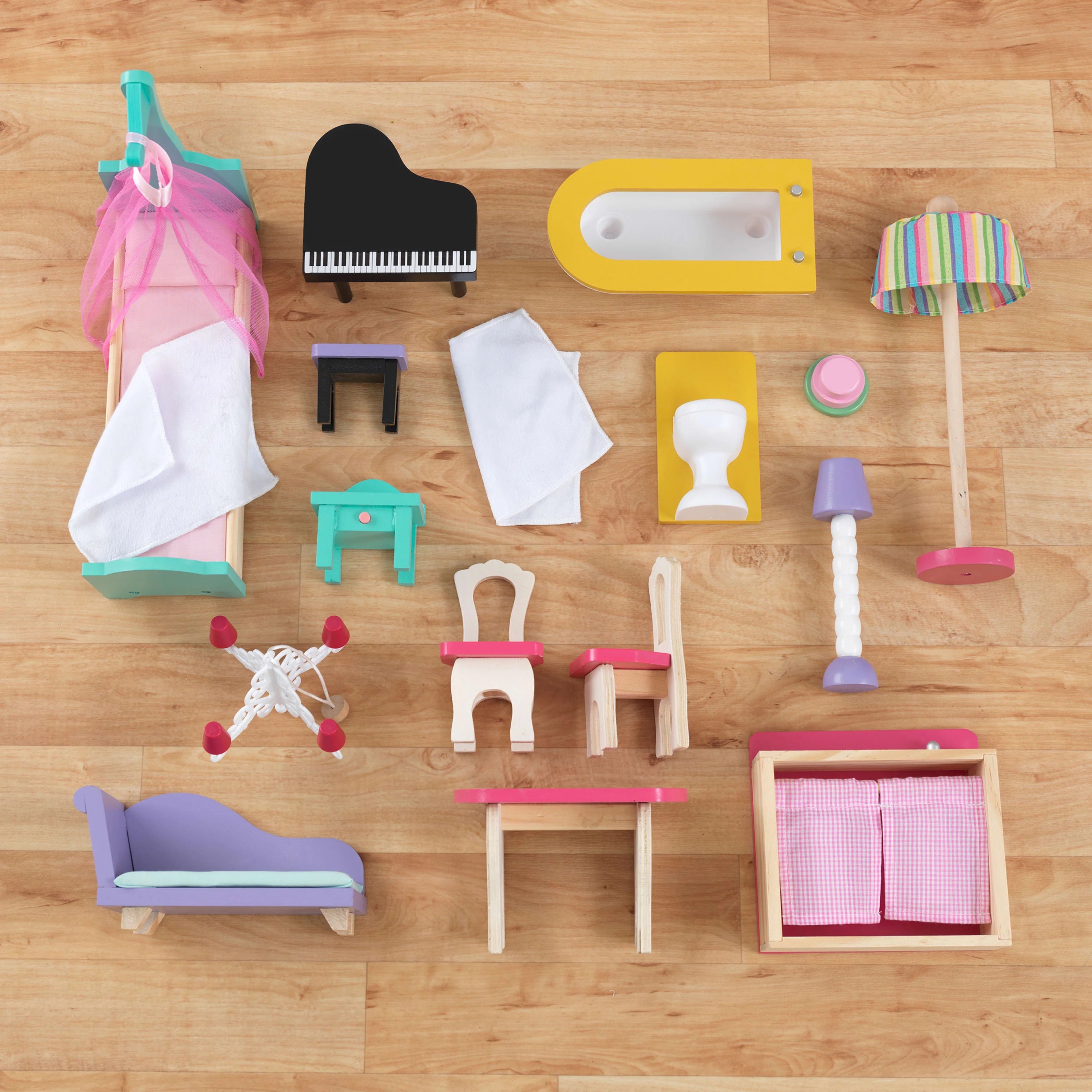Casa de Muñecas KidKraft Annabelle de Madera con Ascensor, 17 Accesorios