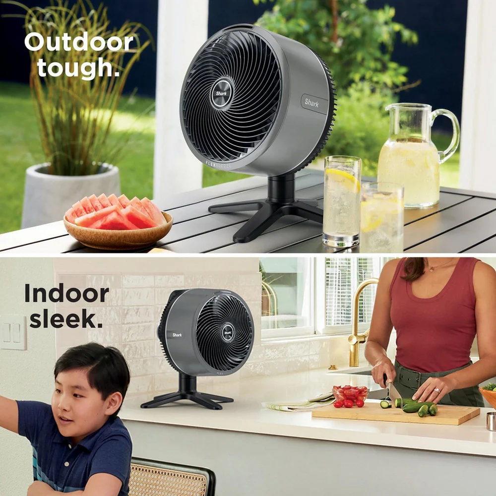 2025 Ventilador de Mesa Shark FA150UK FlexBreeze de Alta Velocidad para Interior y Exterior – Bruma de Hive