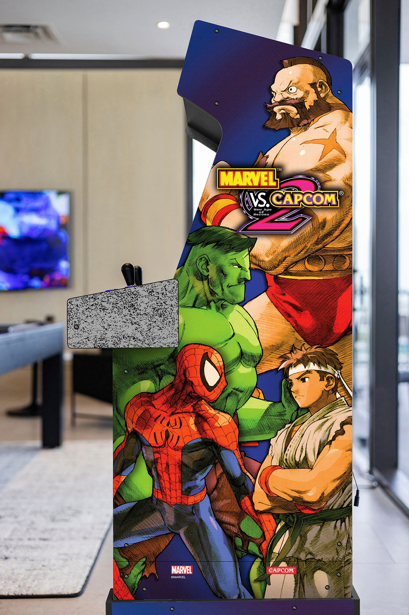 Arcade1Up – Máquina Arcade Marvel Vs Capcom 2 con Marquesina Iluminada