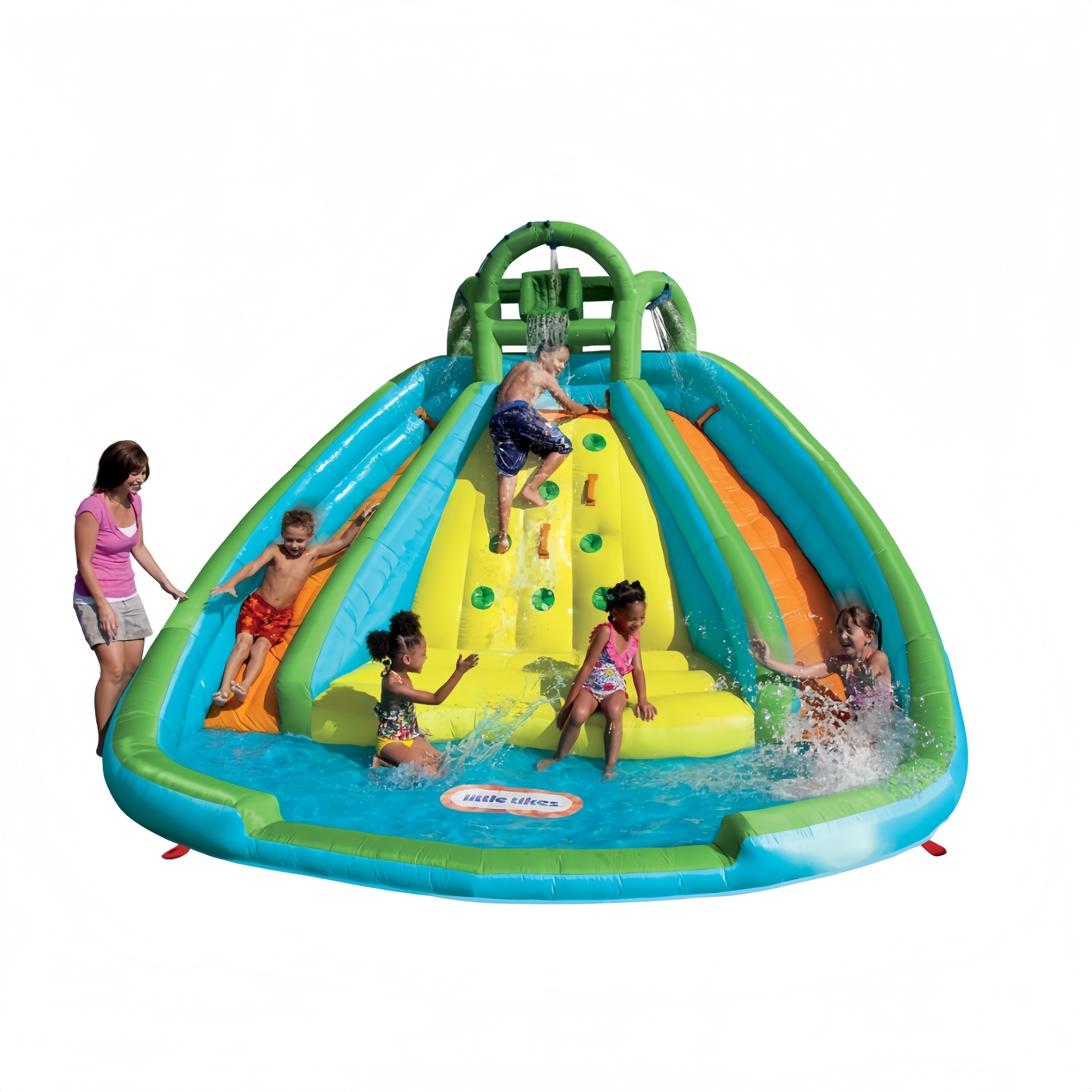 Little Tikes Rocky Mountain River Race Inflable con Tobogán y Brincolín