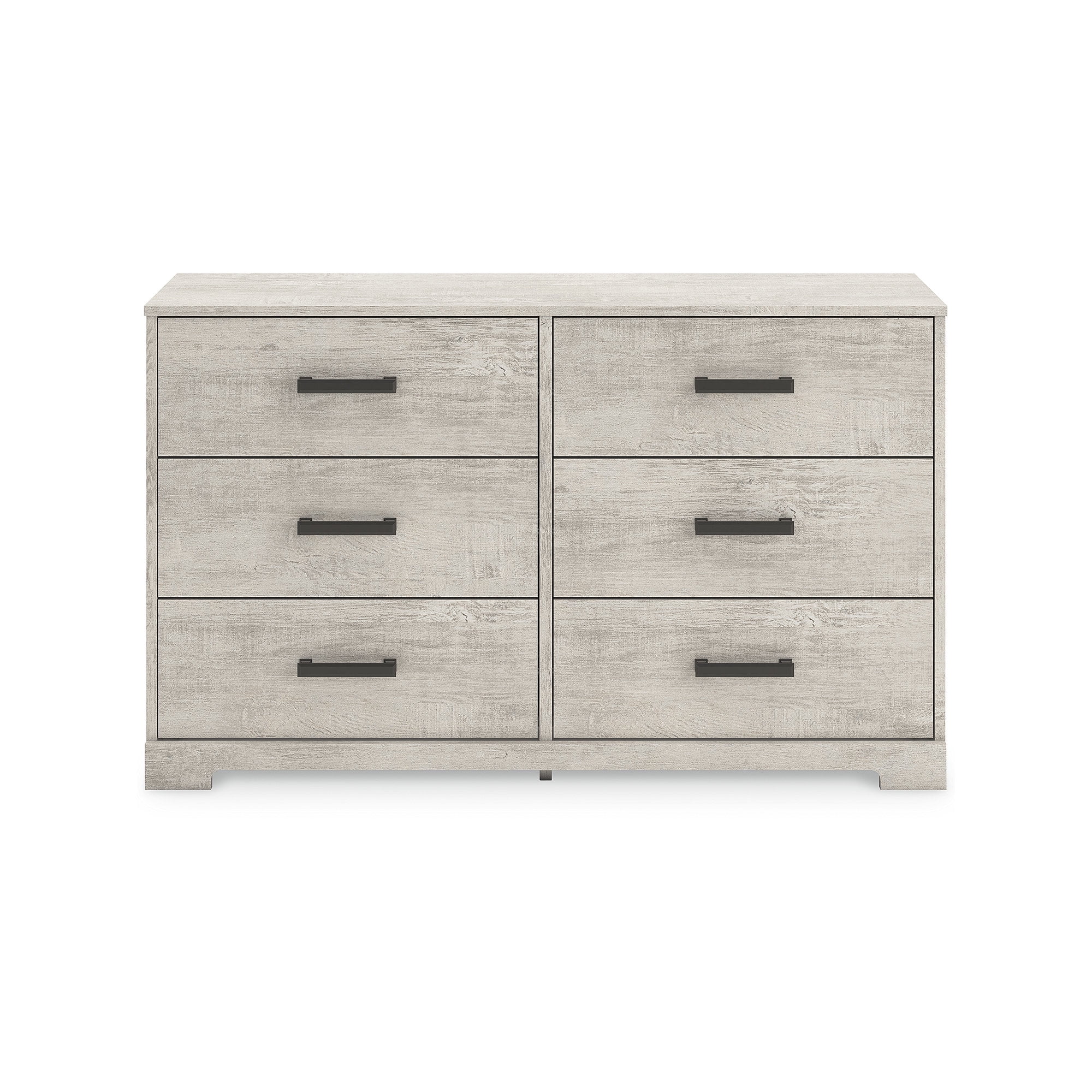 Cajonera Shawburn de 6 Cajones Estilo Granja Moderna de Signature Design by Ashley, Acabado Blanco Roto