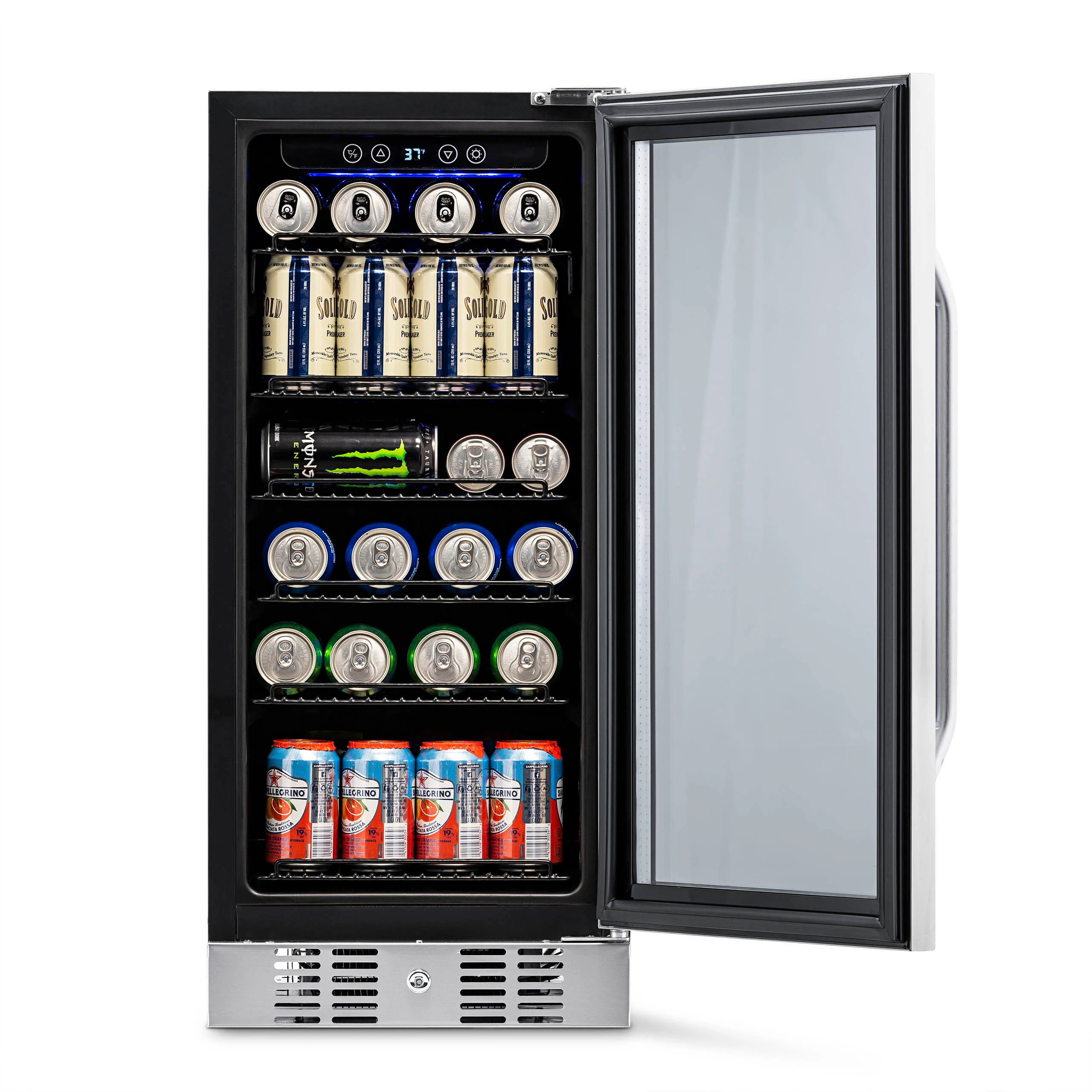 2025 Newair® Refrigerador de Bebidas Empotrable de Acero Inoxidable - 96 Latas - 15”