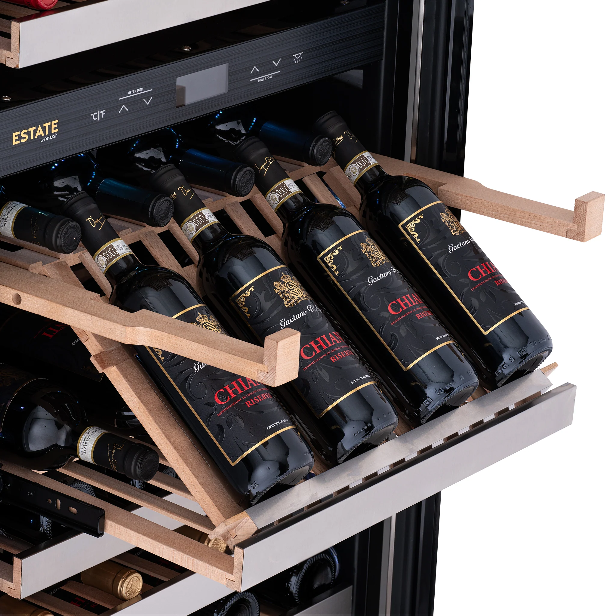 2025 Refrigerador de Vinos Independiente Newair ESTATE – Acero Inoxidable (160 botellas)
