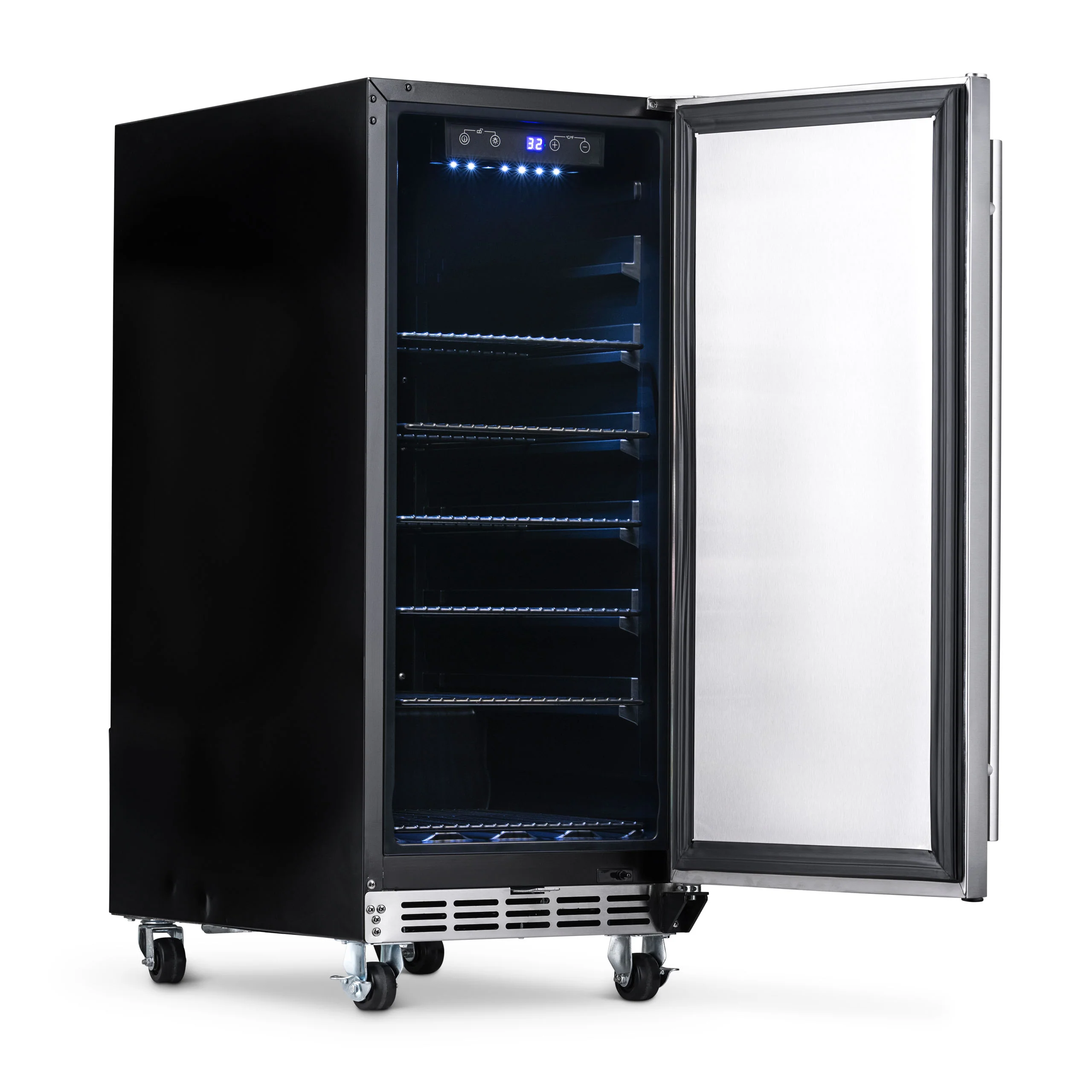 2025 Newair® Refrigerador Empotrable para Exteriores – 90 Latas – 15 Pulgadas
