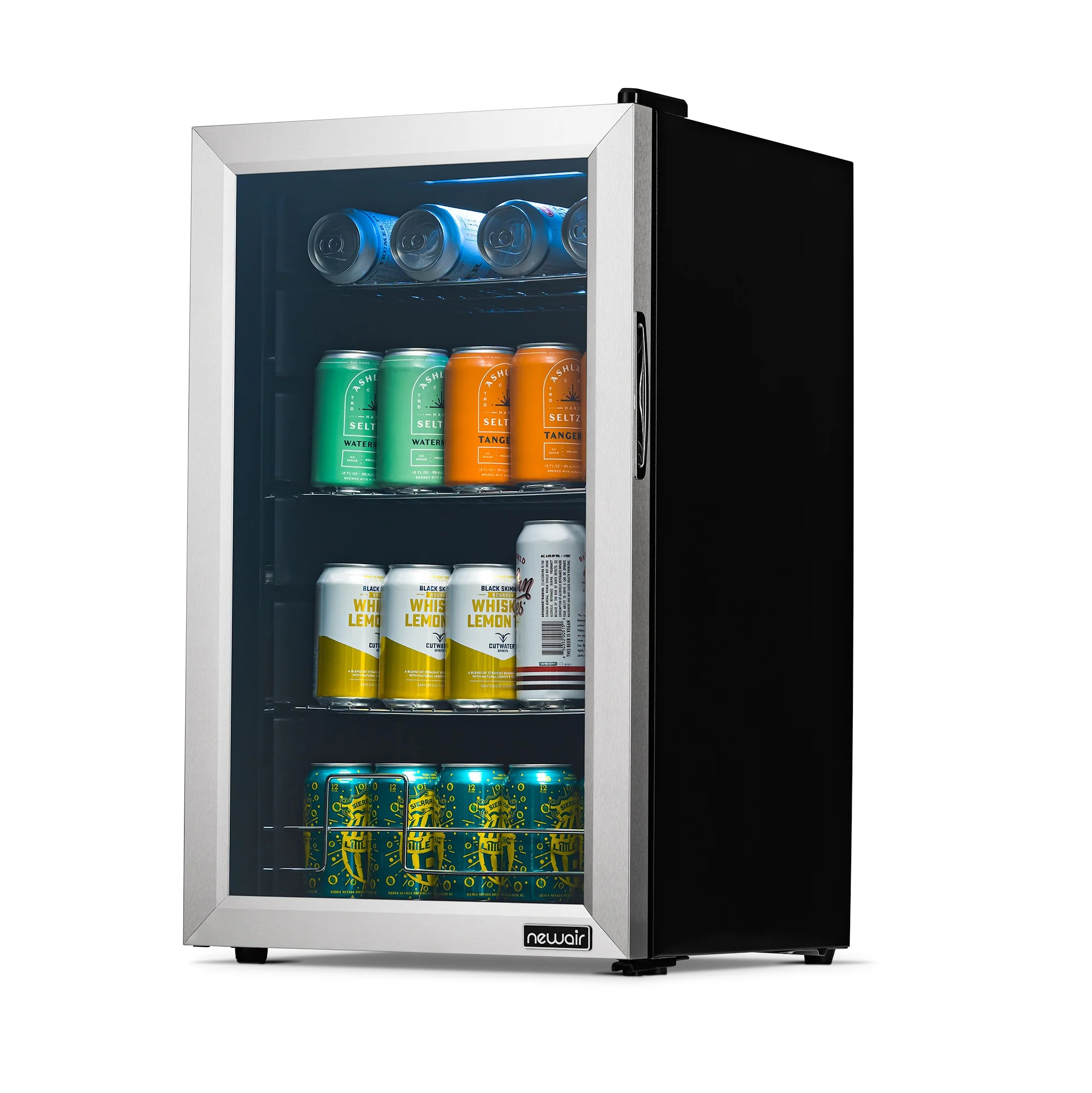 2025 Newair® Refrigerador de Bebidas Independiente de Acero Inoxidable – 100 Latas – 16,93”