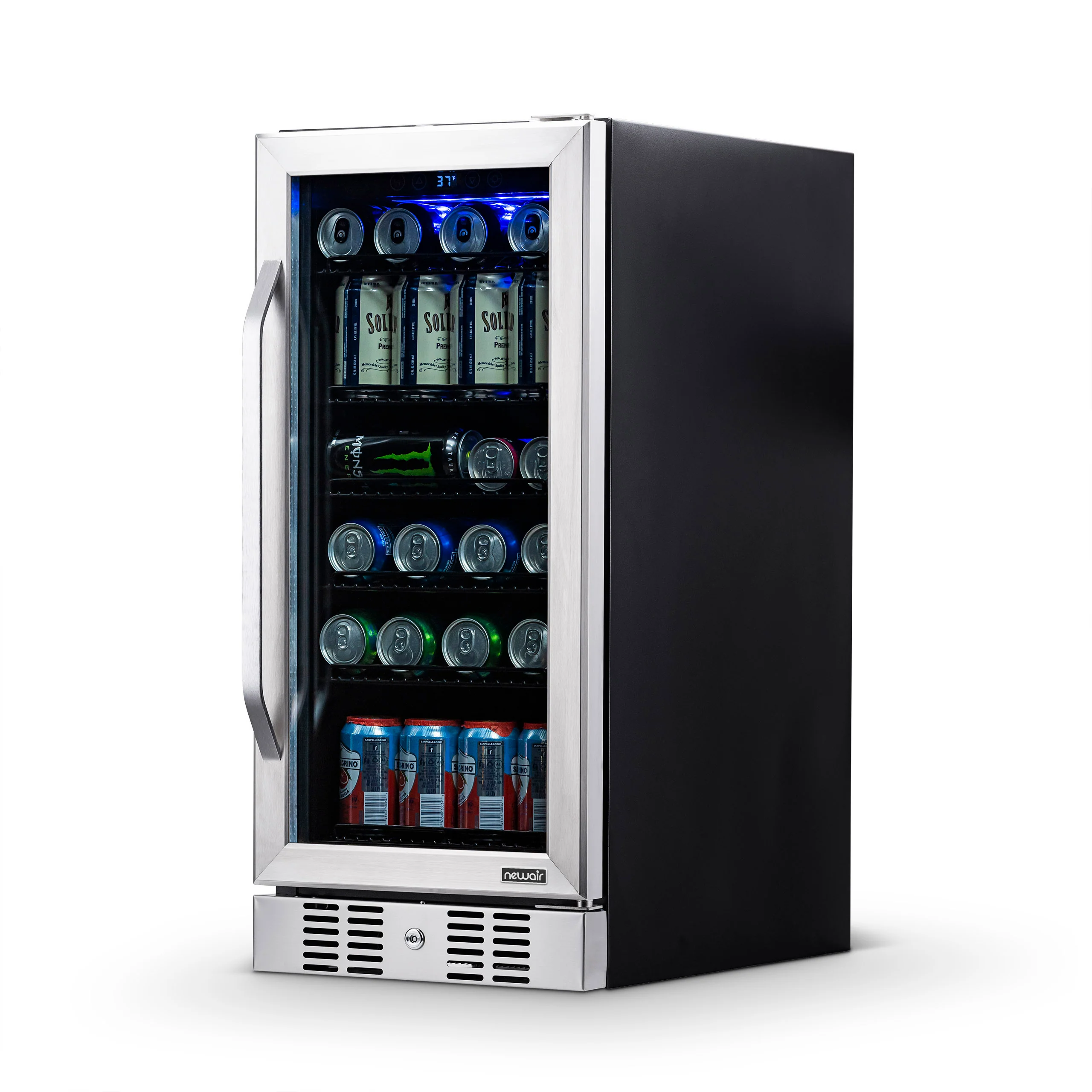 2025 Newair® Refrigerador de Bebidas Empotrable de Acero Inoxidable - 96 Latas - 15”