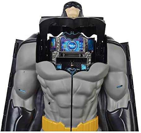 Batman, Bat-Tech Batcueva – Set de Juego Gigante Transformable con Figura Exclusiva de Batman de 4” y Accesorios