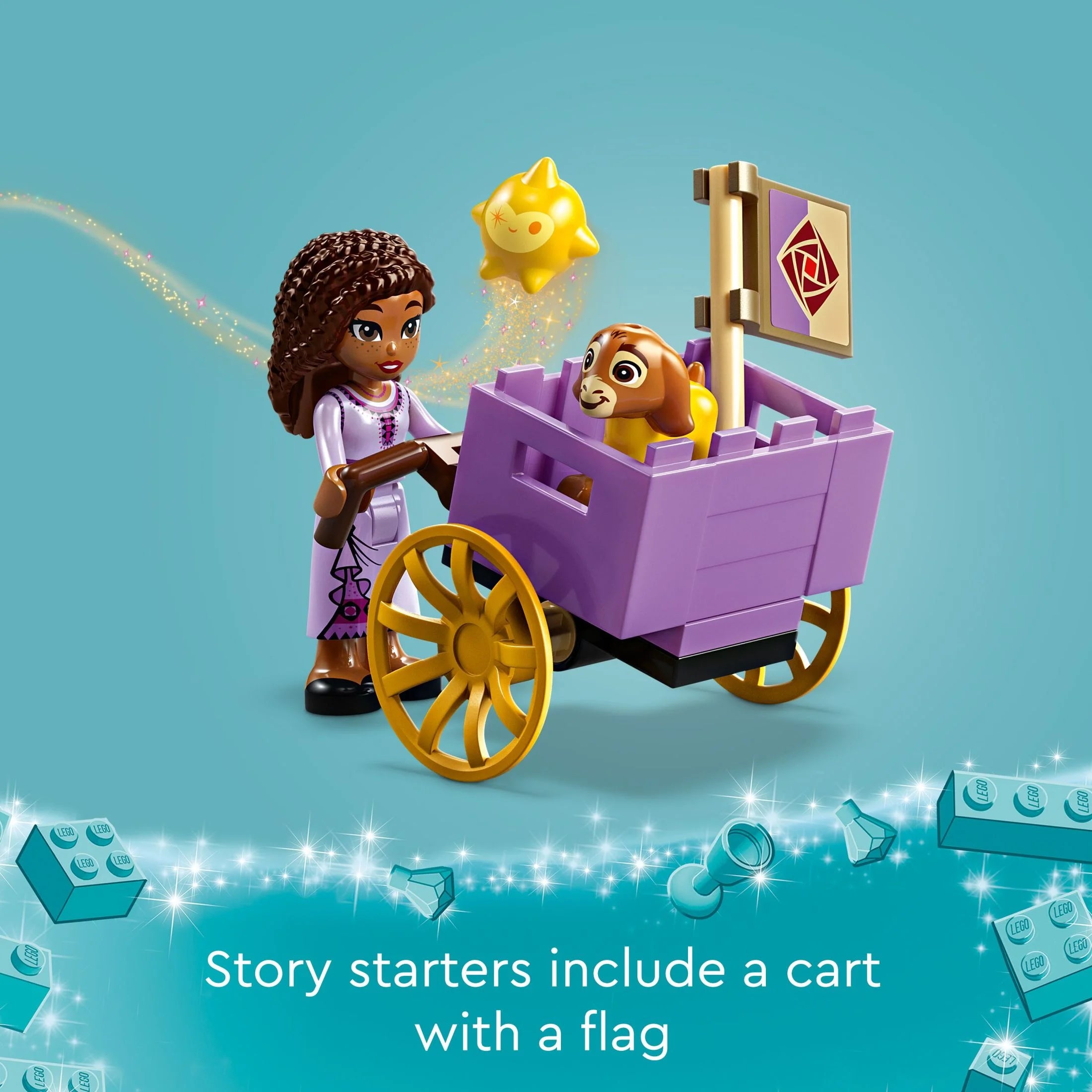 LEGO Disney Wish: Asha en la Ciudad de Rosas 43223 Set de Construcción, Un Modelo Construible de la Película de Disney para Inspirar Aventuras y Juego Creativo, Un Divertido Regalo para Niños y Fans a Partir de 6 Años