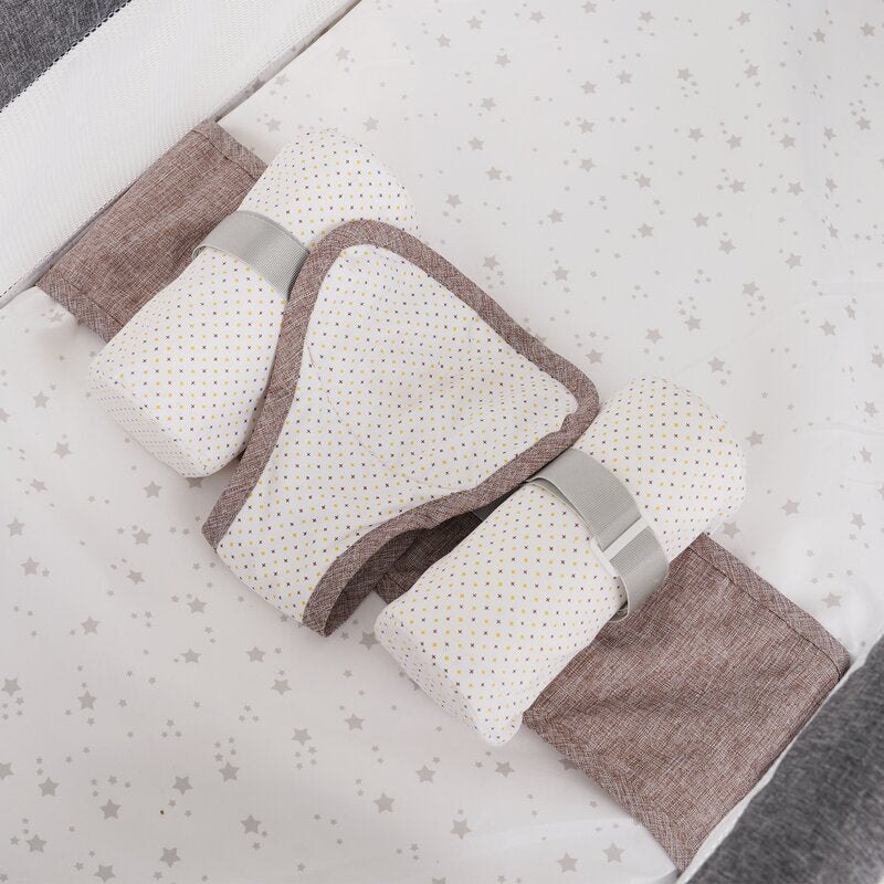 Juego de Cuna Eléctrica Inteligente para Bebé con Música, Cuna, Colchón y Ropa de Cuna para Guardería