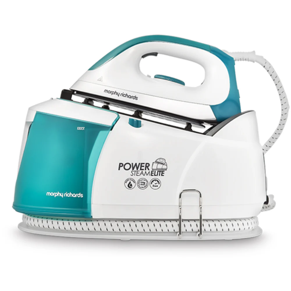 2025 Morphy Richards 332014 Power Steam Elite - Centro de planchado con sistema de autolimpieza, 1,35L, Verde - Planchado de alta gama - Sencillez y eficacia