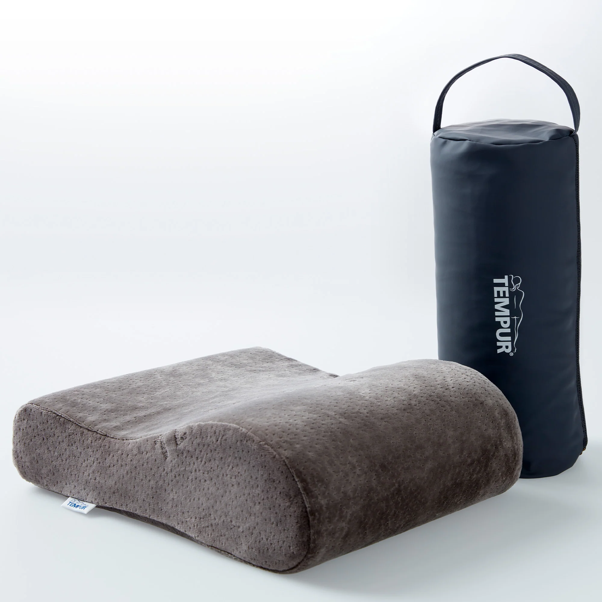 2025 Almohada de viaje TEMPUR Original – Ergonómica y compacta para desplazamientos – Con funda de transporte – 25 x 31 cm – Tejido lavable a 60 °C