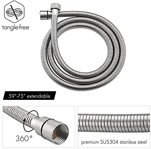 Sistema de Ducha KES con Cabezal de Ducha de Lluvia de 12 Pulgadas