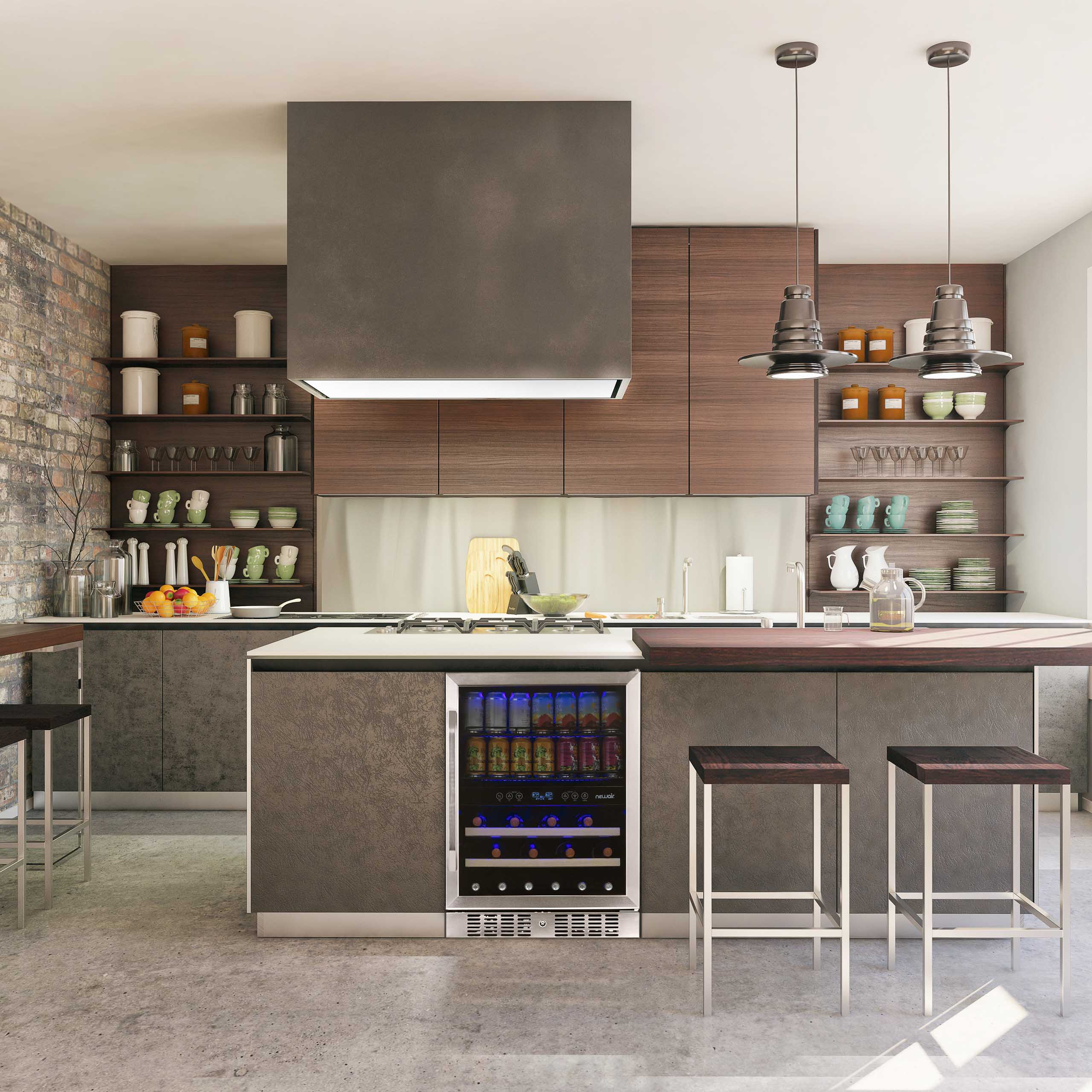 2025 Newair® Refrigerador Empotrable de Doble Zona para 70 Latas y 20 Botellas - 24