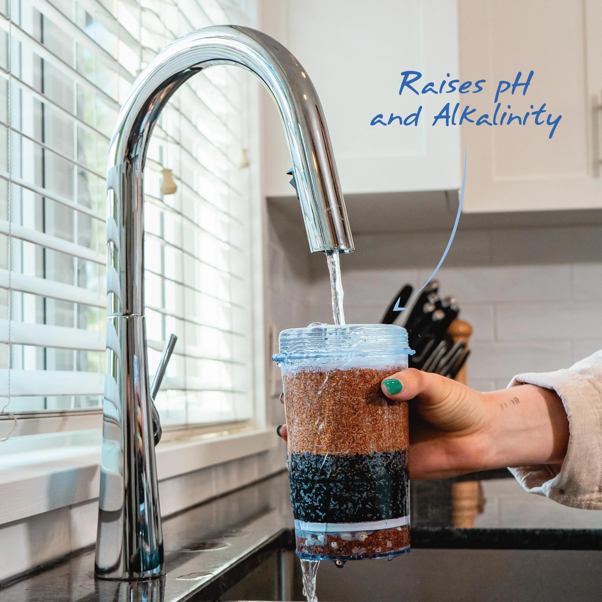 Sistema de Filtración de Agua Gravity – Filtro de 5 Etapas con Minerales Esenciales – Elimina el 99% de Contaminantes (Plomo, Fluoruro, Cloro) – Compatible con Enfriadores de Agua