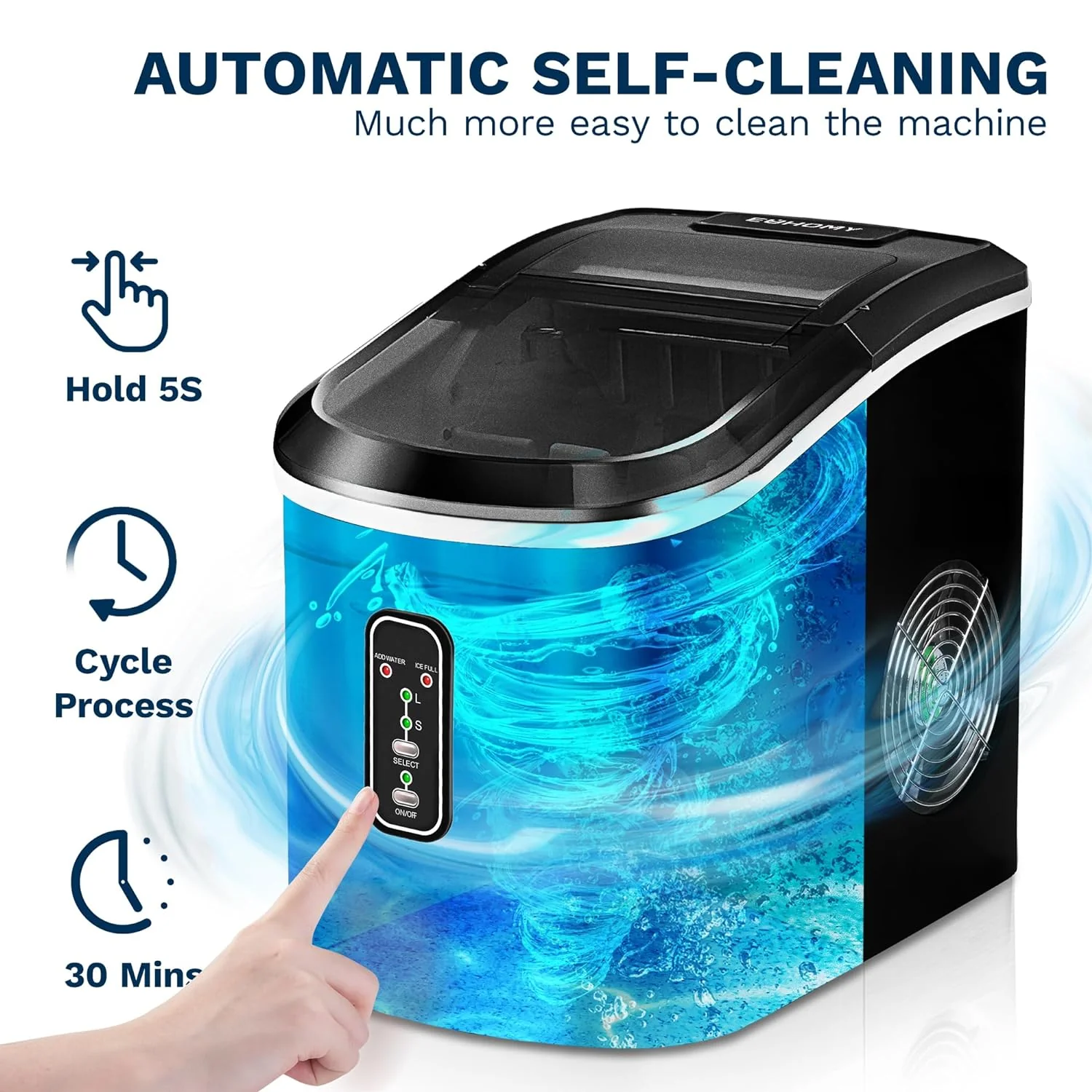 2025 Máquina de hielo EUHOMY 15