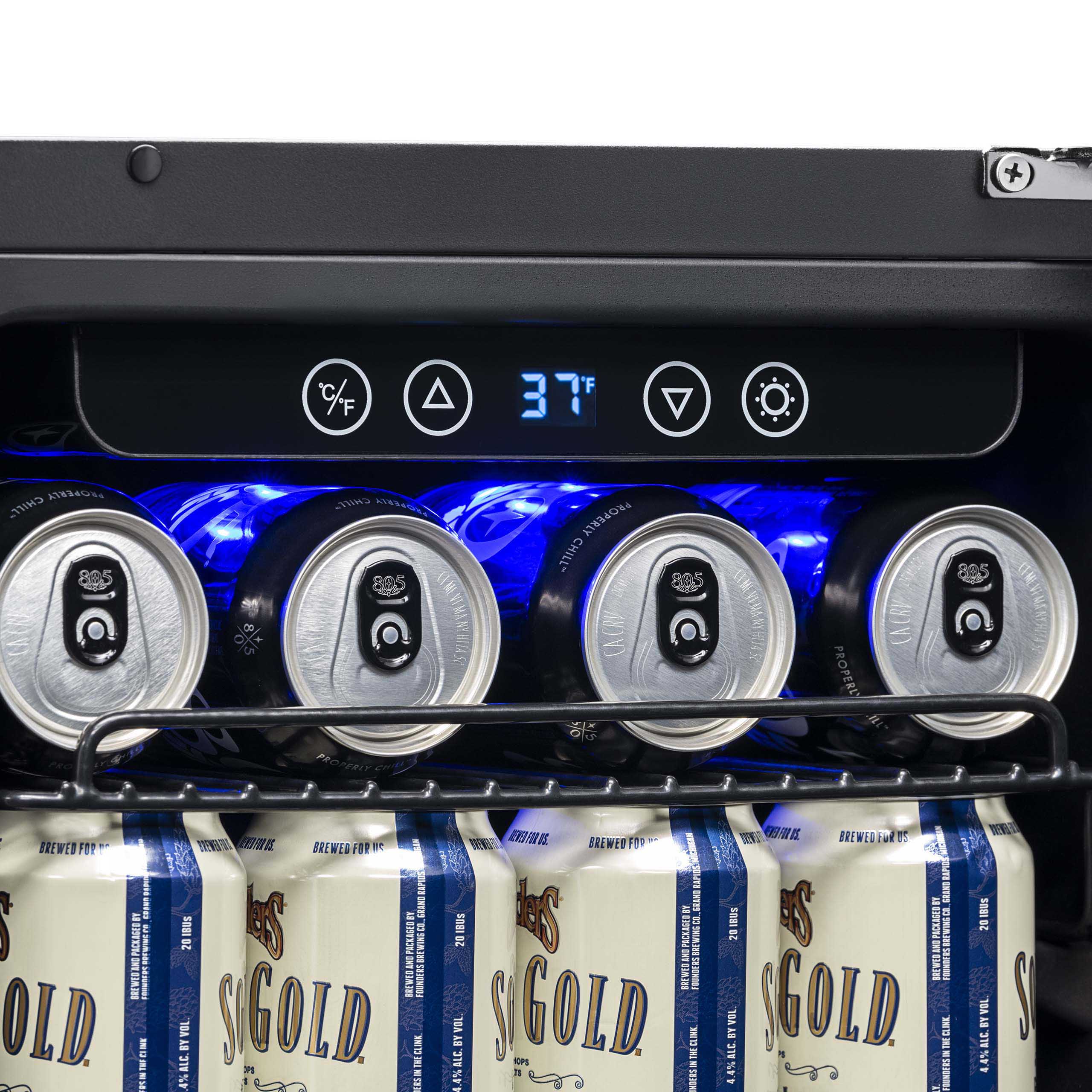 2025 Newair® Refrigerador Empotrable Negro para Bebidas – 96 Latas – 15 Pulgadas