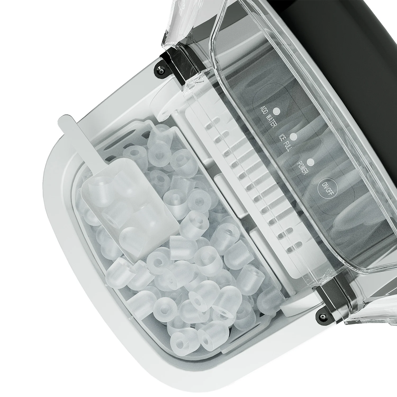 2025 Máquina de hielo portátil EUHOMY Silver Bullet de 12'' con asa – Eficiencia energética