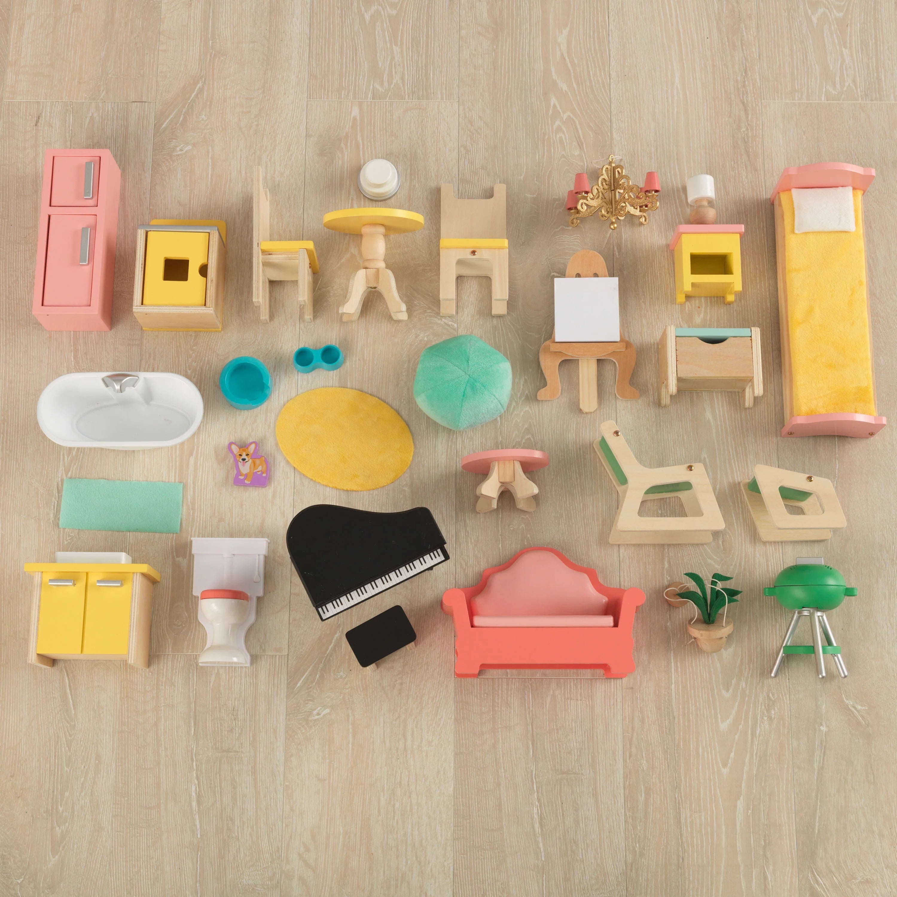 Casa de Muñecas de Madera KidKraft Lola Mansion con 30 Accesorios, Para Niños de 4 Años en Adelante