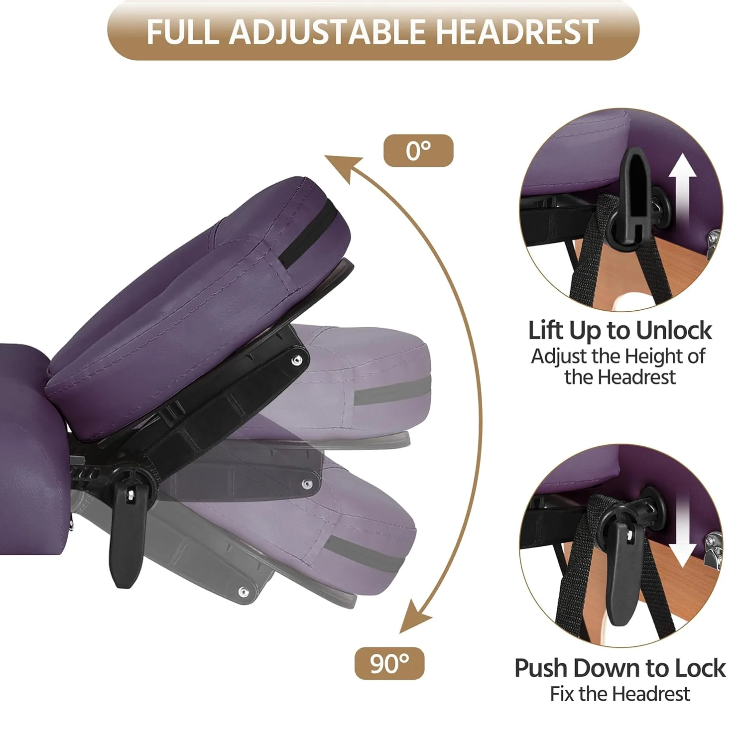 Mesa de Masajes Yaheetech – Mesa Plegable Portátil para Tratamientos, Pestañas, Spa – Mesa de Masaje Ajustable en 2 Secciones con Bolsa No Tejida, 24 pulgadas, Negra