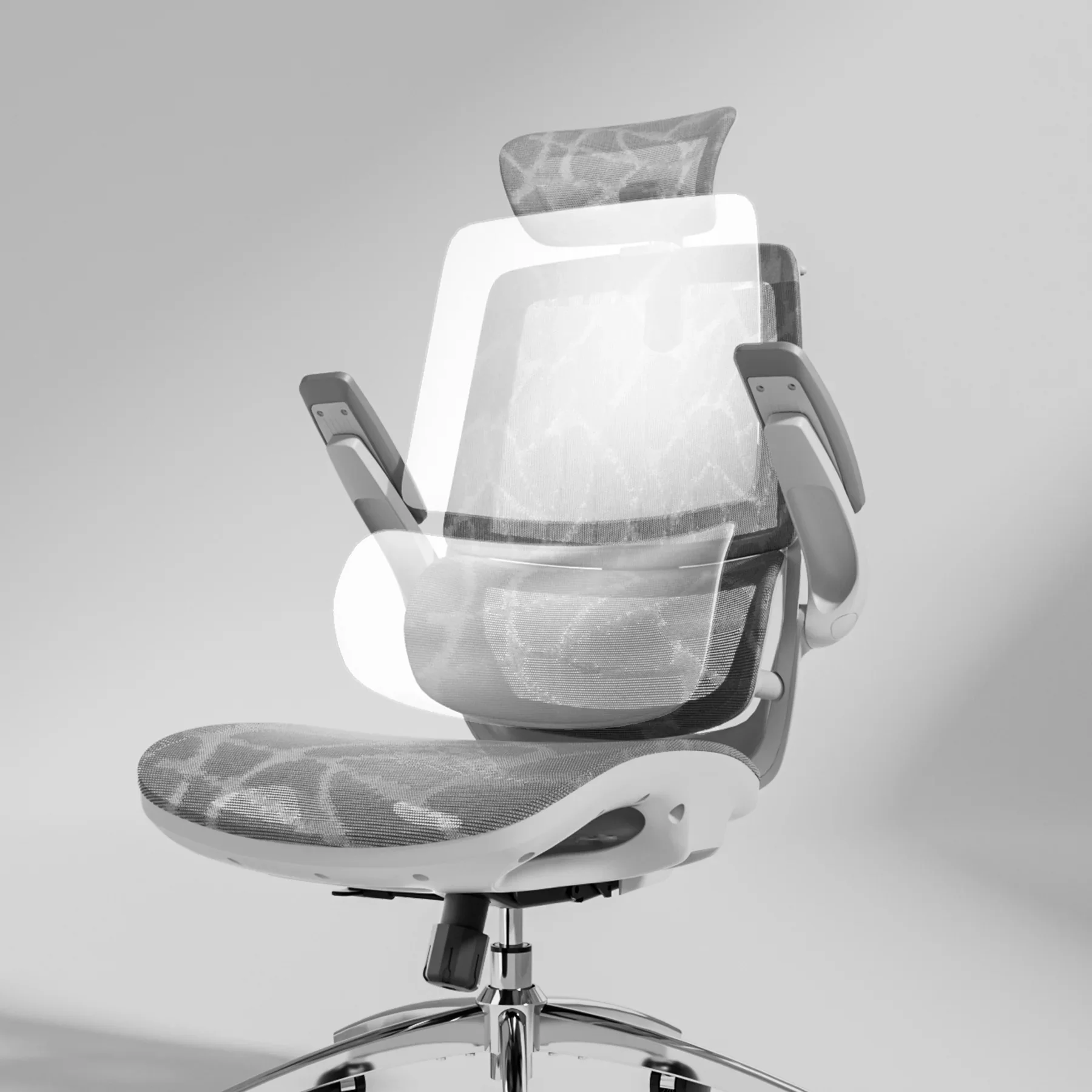 2025 Silla de Oficina Ergonómica Sihoo M59AS con Respaldo de Dos Secciones y Reposabrazos 3D Abatibles