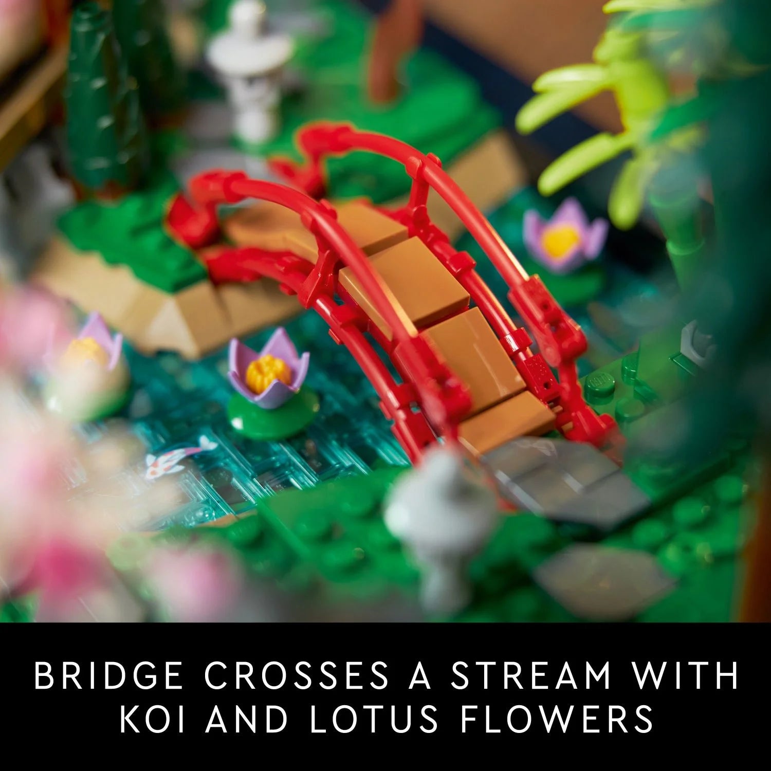 LEGO Icons Jardín Tranquilo 10315 – Set Creativo para Construcción, Idea de Regalo para Adultos Amantes de los Jardines Zen Japoneses y la Meditación, Construye y Exhibe este Set de Decoración para el Hogar o la Oficina