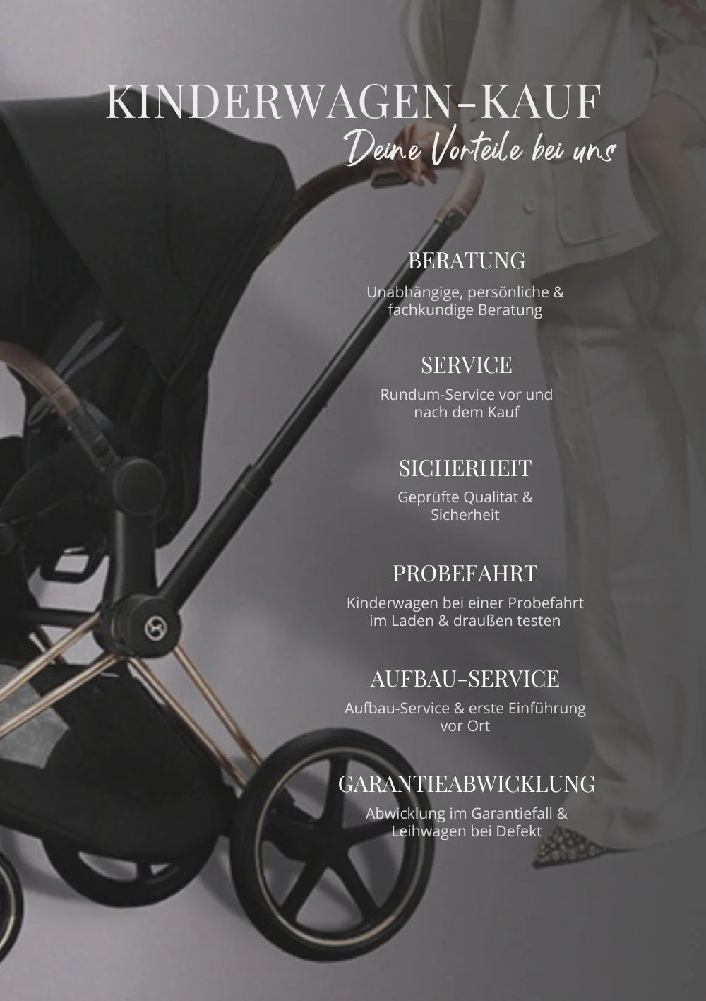 2025 Cochecito Orfeo Negro / Lona Blanca