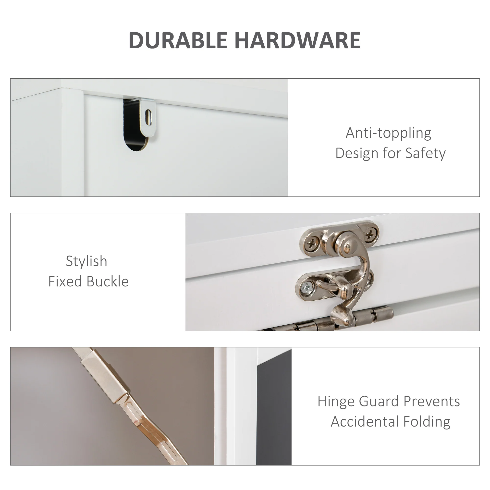 Escritorio de Ordenador de Pared – Mesa de Estudio Abatible con Pizarra y Estantería, Blanco