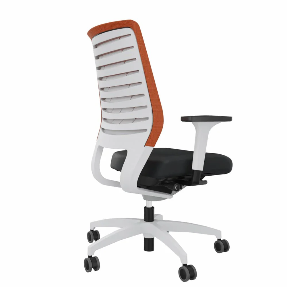 2025 Silla de Oficina Ergonómica Dauphin X-CODE XC 5380 – BLANCA – Respaldo de Color