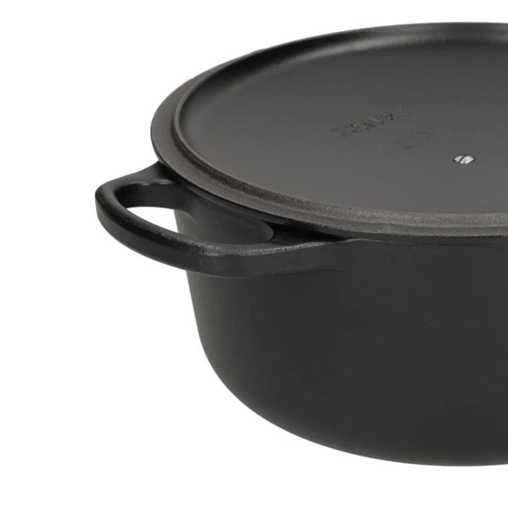2025 Le Creuset - Sartén para asar / guisar Signature redonda negro mate 24 cm 4,2 l (interior negro)