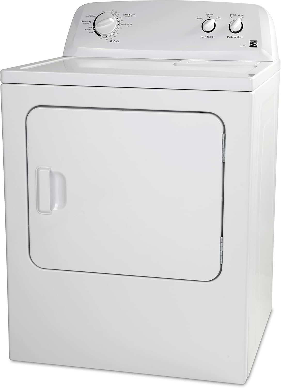 Secadora Eléctrica Kenmore de Carga Frontal de 29″ con Tecnología Wrinkle Guard y Capacidad Total de 7.0 Pies Cúbicos, Blanco