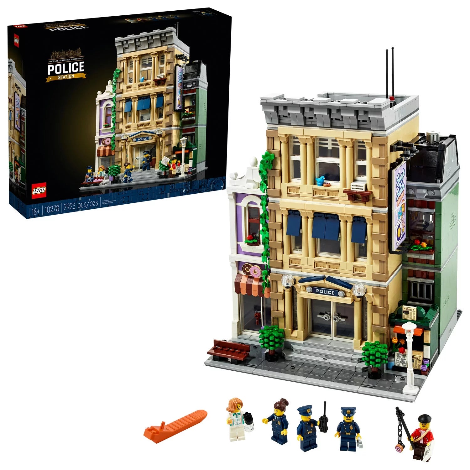 LEGO Icons Estación de Policía 10278 – Gran Set de Construcción, Kits Coleccionables para Adultos, Colección Edificios Modulares
