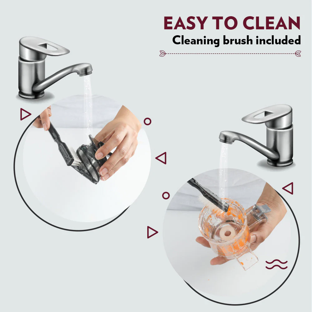 2025 Extractor de jugos en frío Borosil Easy Juice Cold Press Slow Juicer