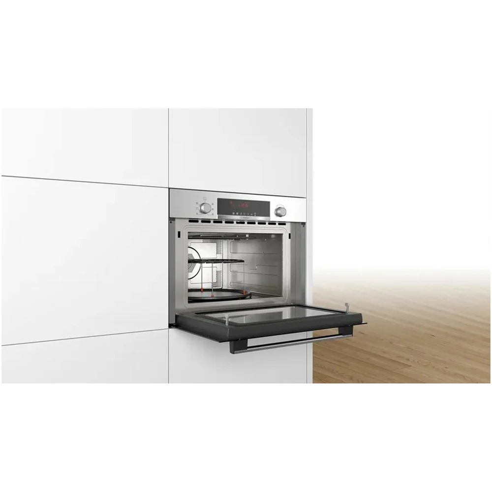 2025 Horno Microondas Empotrable Bosch CMA583MS0B Serie 4 con Aire Caliente, 60 x 45 cm, Acero Inoxidable
