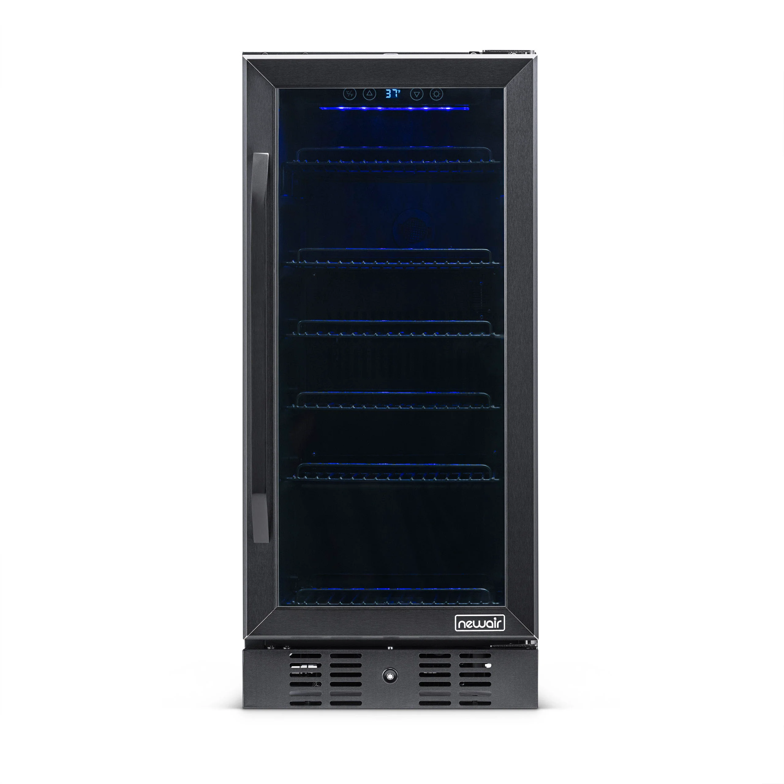 2025 Newair® Refrigerador Empotrable Negro para Bebidas – 96 Latas – 15 Pulgadas