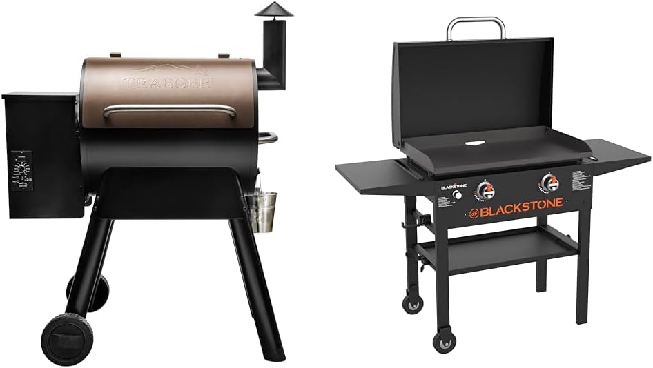 Parrilla y Ahumador Eléctrico de Pellet de Madera Traeger Pro 22, Bronce