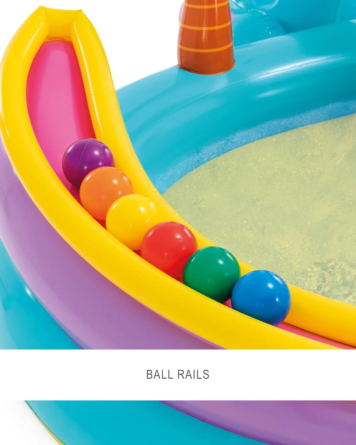 Intex Área de Juego Inflable Jungle Adventure – Piscina con Tobogán y Juegos de Agua para Niños