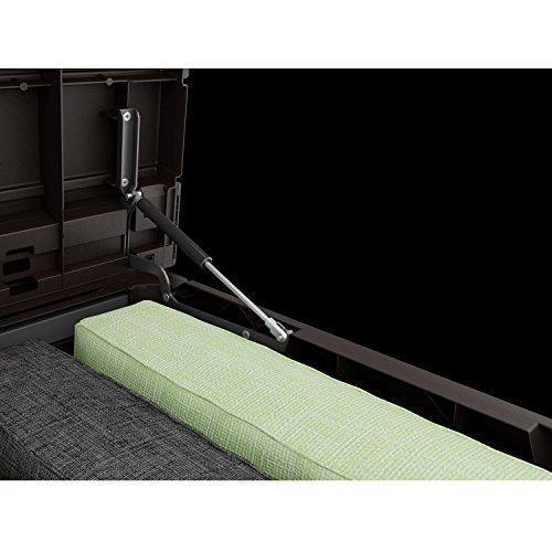 Contenedor de Almacenamiento para Terraza de Plástico XXL de 230 Galones (870 Litros) de Keter para Muebles de Jardín y Patio Exterior