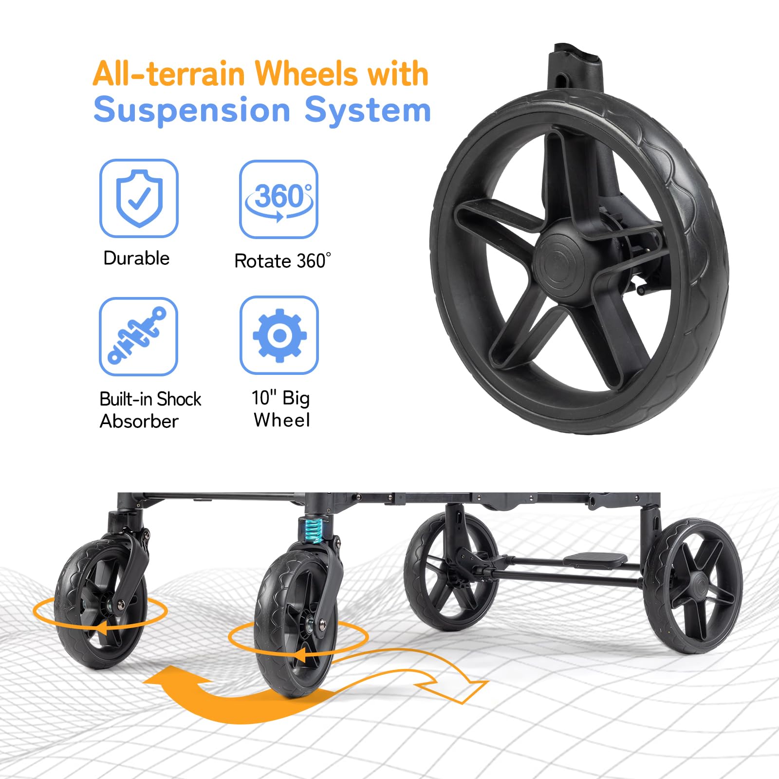 2025 Carrito de Paseo JOYMOR con Asientos y Protección UV WS1CB4SP