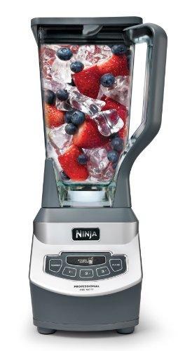 2025 Ninja Licuadora Profesional de Encimera con Base de 1100 Vatios, Jarra Total Crushing de 72 Oz y (2) Tazas de 16 Oz para Bebidas Congeladas y Smoothies (BL660), Gris