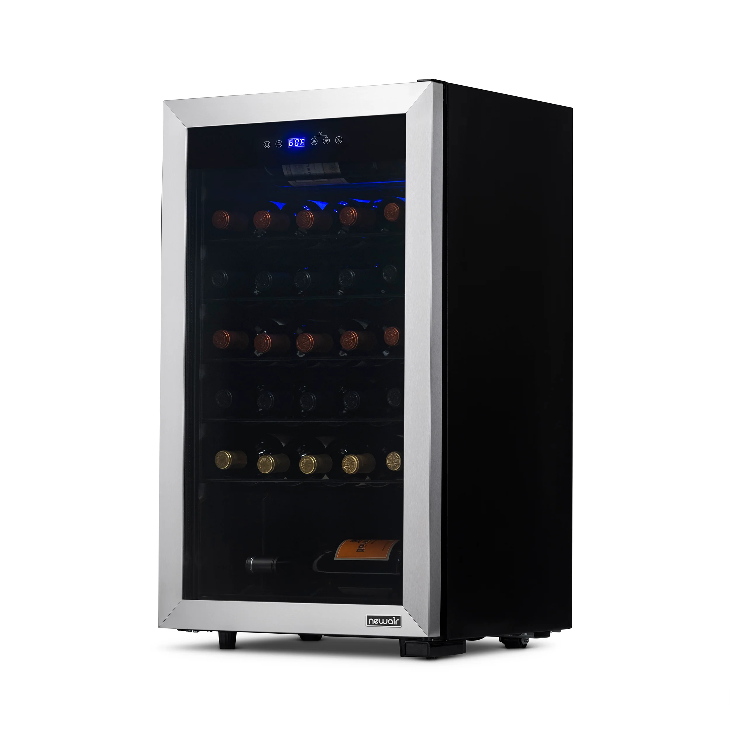 2025 Refrigerador de Vinos Independiente Newair® de Acero Inoxidable – 33 Botellas – 18,9
