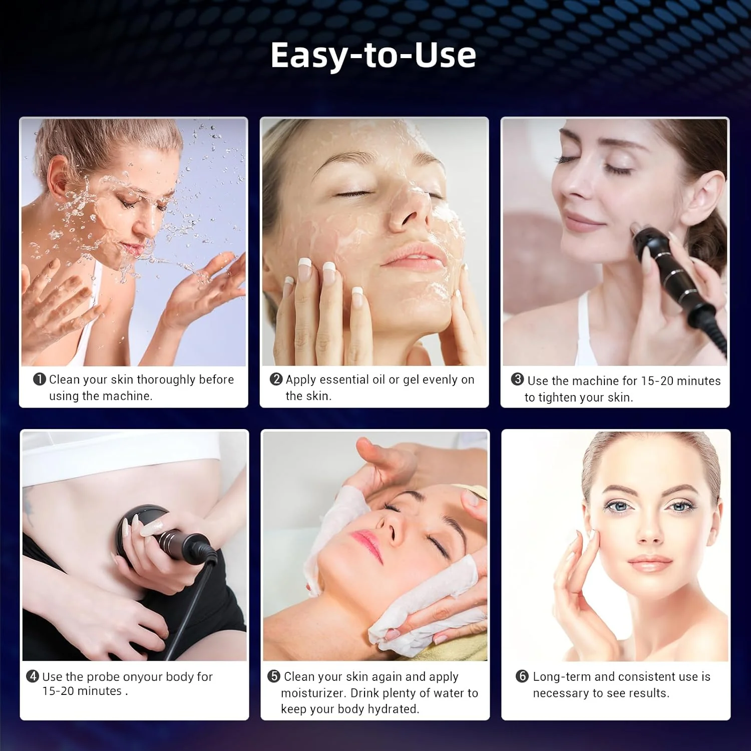 Dispositivo para Mejorar el Aspecto de la Celulitis, Masajeador Anticelulítico con Radiofrecuencia para Uso Doméstico